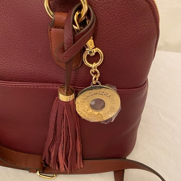 ISAAC MIZRAHI NEW Handbag With Tassels Key Fob - Picture 6 of 7